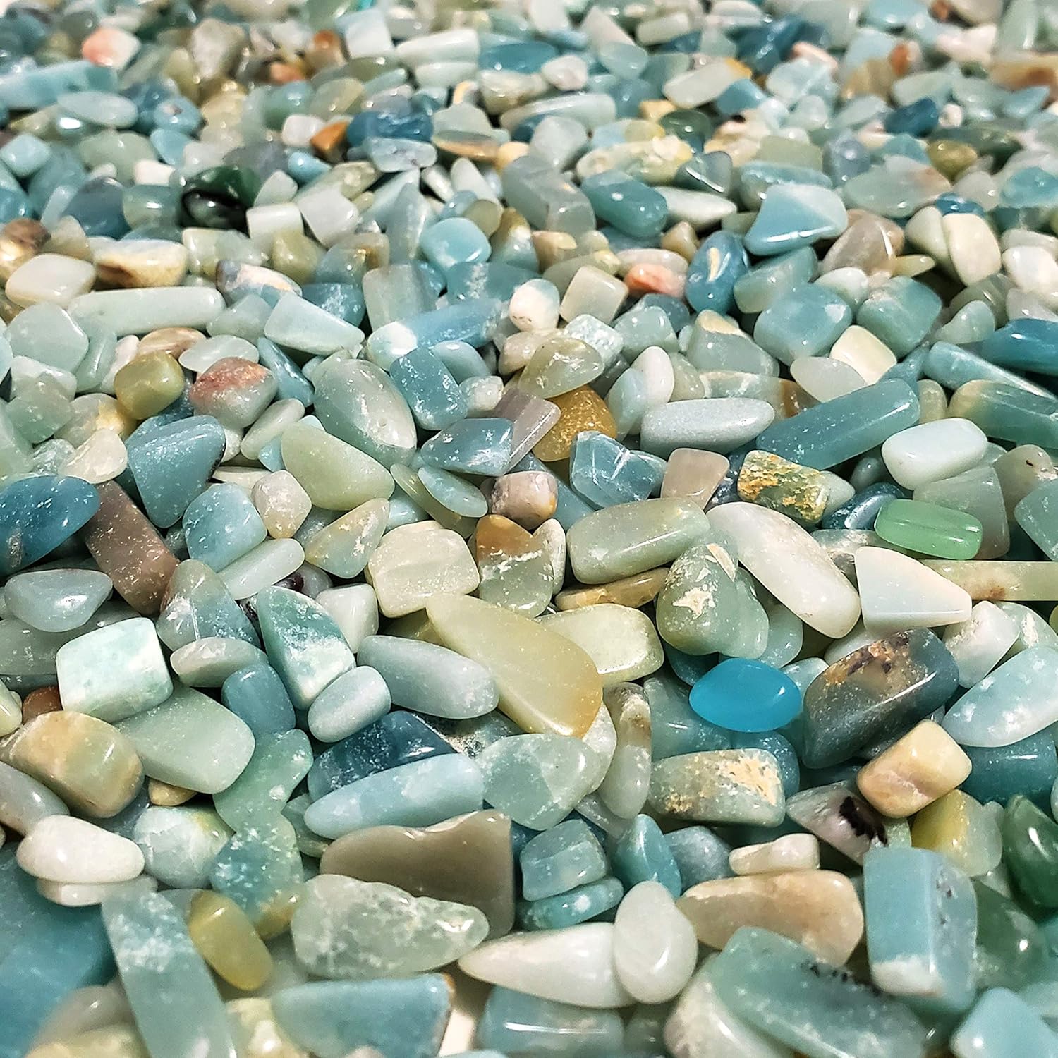Clarent JM Amazonite Tumbled Stones 11 lb Jewelry Crafting