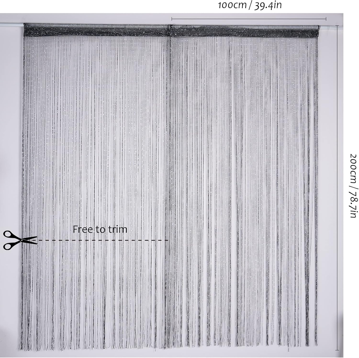 Vagasi Beaded Curtain 2 Pack for Doorways