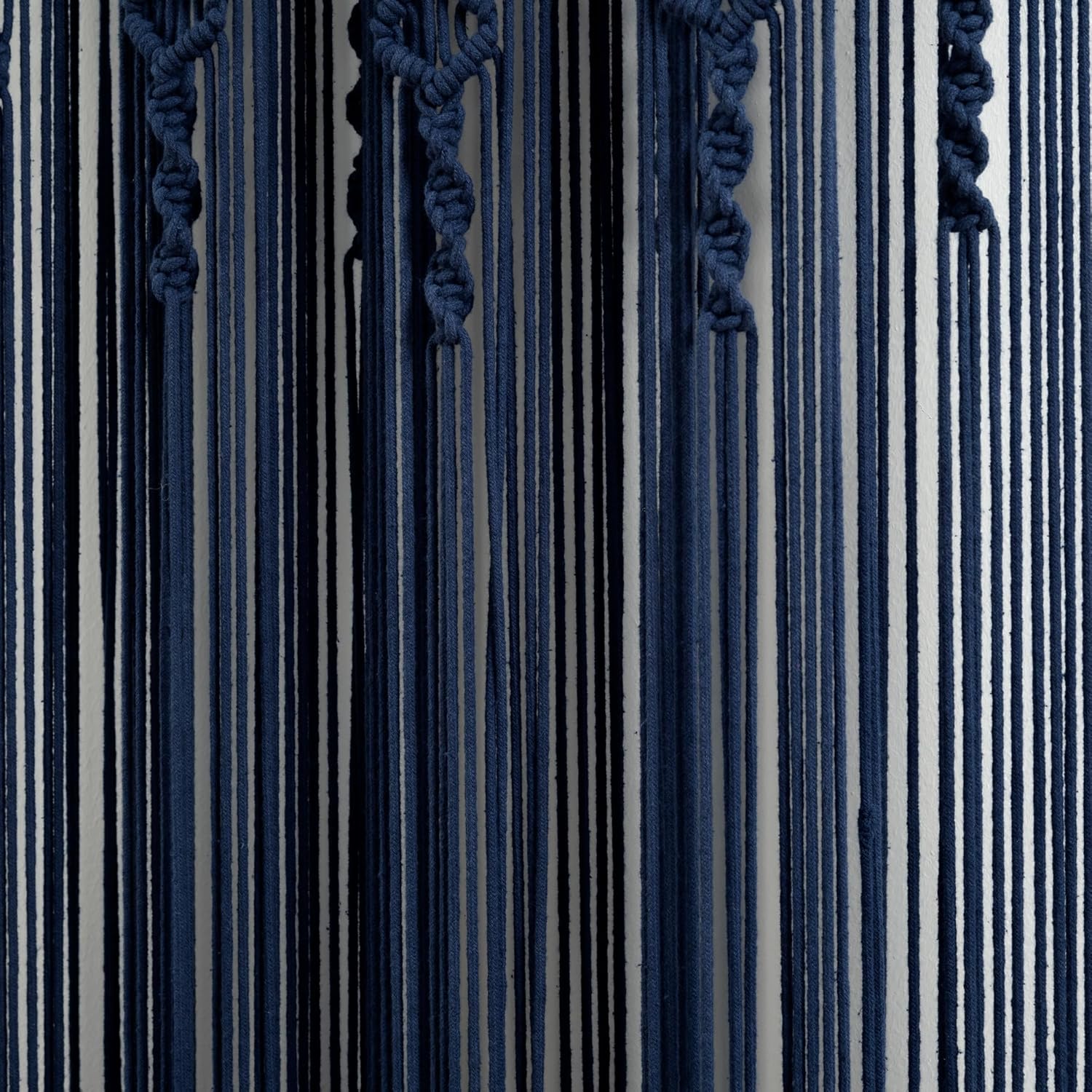Lush Decor Boho Macrame Cotton Curtain Panel