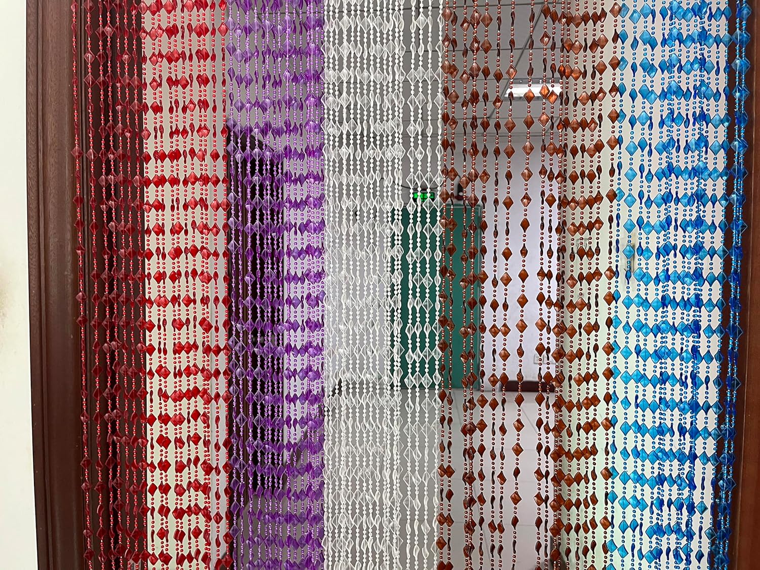 ZiDeTang Maple Leaf Beaded Curtain Panel
