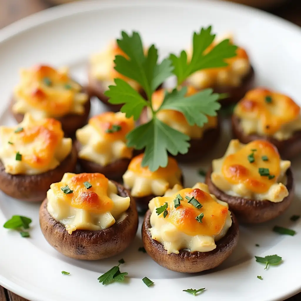 Stuffed Mushroom Caps
